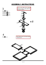 Предварительный просмотр 8 страницы Enitial Lab Furniture of America CM3310T Assembly Instructions Manual