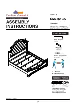 Preview for 1 page of Enitial Lab Furniture of America CM7561CK Assembly Instructions Manual