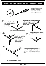 Preview for 5 page of Enitial Lab Furniture of America HFW-1871C4 Assembly Instructions Manual