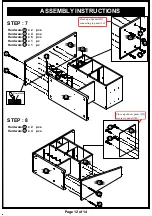 Preview for 12 page of Enitial Lab Furniture of America HFW-1871C4 Assembly Instructions Manual