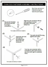 Предварительный просмотр 5 страницы Enitial Lab Furniture of America YNJ-1466 Assembly Instructions Manual