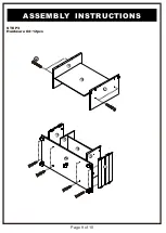 Предварительный просмотр 9 страницы Enitial Lab Furniture of America YNJ-1466 Assembly Instructions Manual