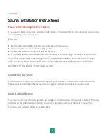 Preview for 4 page of Enlighten Sauna Rustic-4 User Manual