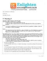 enLighten EL-WSX-923 User Manual предпросмотр