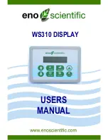 Предварительный просмотр 1 страницы Eno Scientific WS310 User Manual