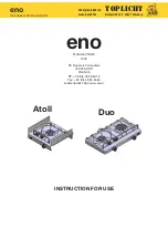 Eno ATOLL Instructions For Use Manual preview