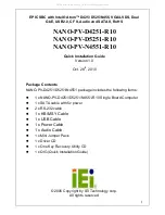 Preview for 2 page of Enoch Systems NANO-PV-D4251-R10 Product Installation Manual