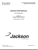 Предварительный просмотр 1 страницы Enodis Jackson 24A Instruction Manual