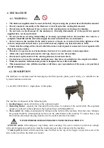 Preview for 4 page of Enoitalia DELTA 1 User Instructions, Installation And Technical Manual