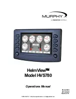 Enovation Controls MURPHY HelmView HVS780 Operation Manual preview