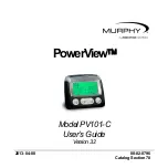 Предварительный просмотр 1 страницы Enovation Controls Murphy PowerView PV101-C User Manual