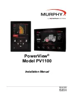 Enovation Controls MURPHY PowerView PV1100 Installation Manual предпросмотр