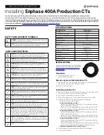 enphase 400A Production CT Installation Instruction предпросмотр