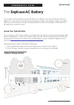 enphase AC Battery Homeowner'S Manual preview