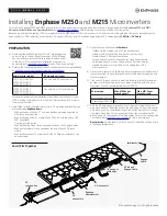 Предварительный просмотр 1 страницы enphase M215-60-2LL-S22-IG Quick Install Manual