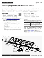 Предварительный просмотр 1 страницы enphase S280 Quick Install Manual