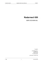 Предварительный просмотр 3 страницы Enraf Nonius Radarmed 650 Service Manual