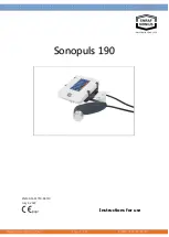 Enraf Nonius Sonopuls 190 Instructions For Use Manual preview