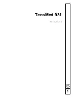 Предварительный просмотр 3 страницы Enraf Nonius TensMed 931 User Manual