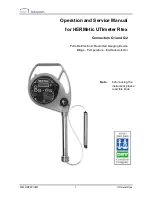 Предварительный просмотр 1 страницы Enraf Tanksystem HERMetic UTImeter Rtex Operation And Service Manual