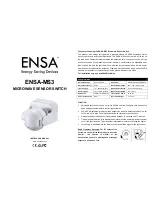 Предварительный просмотр 1 страницы ENSA ENSA-MS3 Instruction Manual