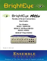 Ensemble Designs BrightEye Mitto BEM-1 User Manual предпросмотр