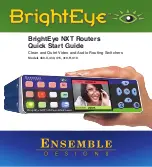 Предварительный просмотр 1 страницы Ensemble Designs BrightEye NXT 410 Quick Start Manual