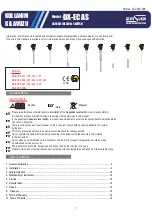 Предварительный просмотр 1 страницы ENSIM SENSORS DX-ECAS 101 Manual