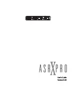 Предварительный просмотр 3 страницы ENSONIQ ASR-X PRO User Manual