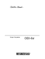 Предварительный просмотр 1 страницы ENSONIQ OEX-6sr Operation Manual