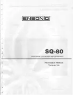 Preview for 3 page of ENSONIQ SQ-80 User Manual