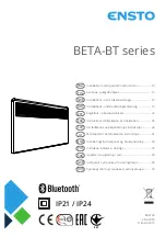 ensto BETA-BT Series Installation And Operation Instructions Manual предпросмотр