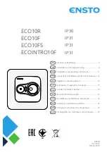 ensto ECO10F Installation And Operating Instructions Manual preview