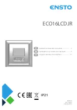 ensto ECO16LCDJR Manual preview