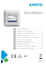 ensto ECO16TOUCH Installation And Operating Instructions Manual preview