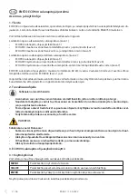 Предварительный просмотр 2 страницы ensto ECO900 Installation And Operating Instructions Manual