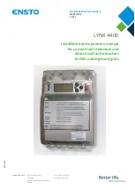 Предварительный просмотр 1 страницы ensto LYNX 4400 Installation And Operation Manual