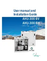 Ensy AHU-300 BH User Manual And Installation Manual предпросмотр