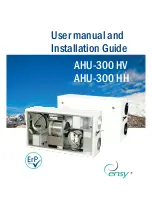 Ensy AHU-300 HH User Manual And Installation Manual preview