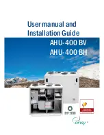 Предварительный просмотр 1 страницы Ensy AHU-400 BH User Manual And Installation Manual