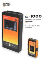 Preview for 1 page of Entec Solar E-1000 User Manual