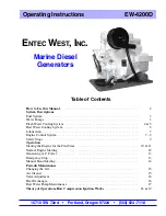 Entec EW-4200D Operating Instructions Manual preview