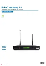 Entel GW-UNI Quick Start User Manual preview