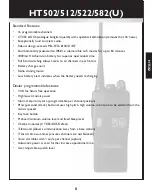 Предварительный просмотр 9 страницы Entel HT502 User Manual