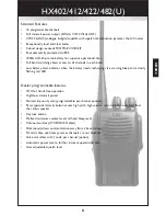 Предварительный просмотр 9 страницы Entel HX402 User Manual