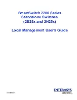 Предварительный просмотр 1 страницы Enterasys 2E25x User Manual