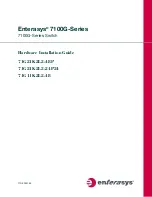 Предварительный просмотр 1 страницы Enterasys 7100G Series Hardware Installation Manual