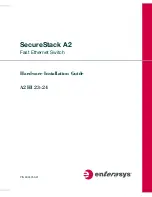 Enterasys SecureStack A2 A2H123-24 Hardware Installation Manual предпросмотр