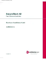 Enterasys SecureStack A2 A2H254-16 Hardware Installation Manual предпросмотр