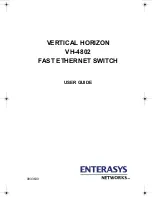 Enterasys VH-4802 User Manual preview